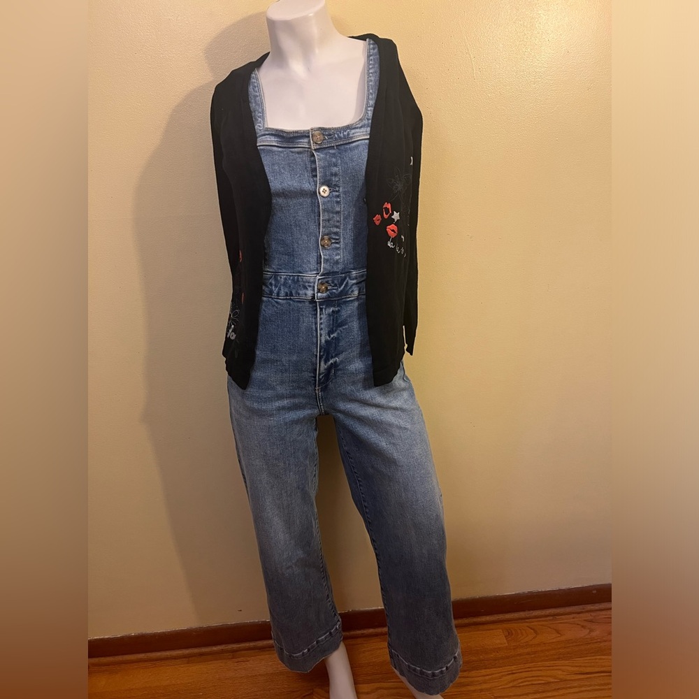 Anthropologie Medium Blue Jumpsuit
